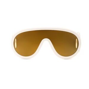 LOEWE
Paula's Ibiza Shield Sunglasses in Shiny Vanilla